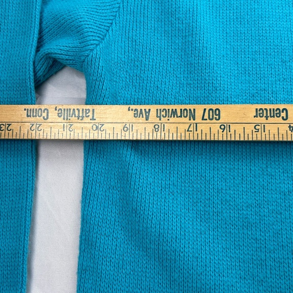 Vintage Haymaker Blue Preppy School Sweater Cardigan Designed Buttons Pockets - Picture 3 of 5